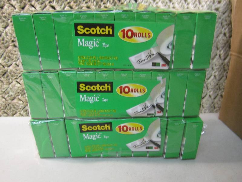 lot 279 image: 30 Rolls of Scotch Magic Tape ...