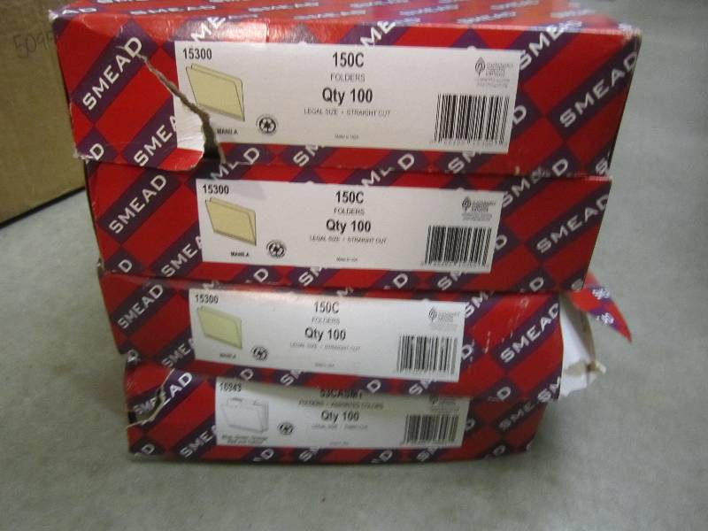 lot 280 image: Lot of 400 File Folders Legal SIze...