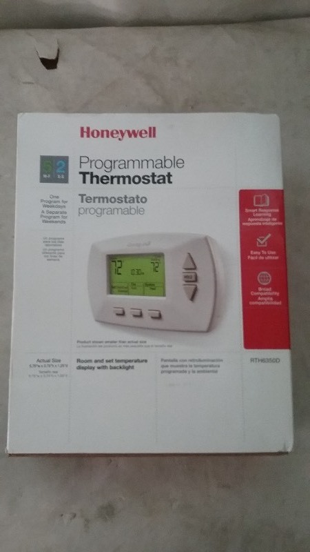 2- Honeywell 52 programmable thermostat RTH6350D