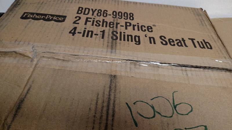 lot 1006 image: Fisher-Price 4-in-1 Sling n Seat Baby Tub
