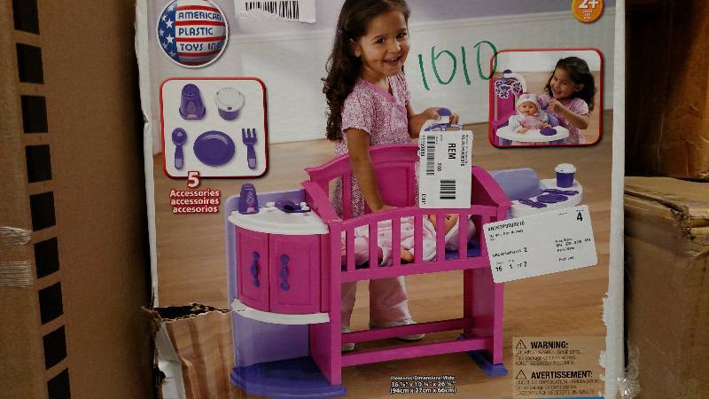 lot 1010 image: American Plastic Toys My Very Own Nursery Set