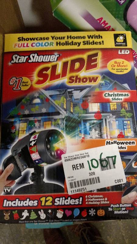lot 1067 image: As Seen On TV Star Shower Slide Show Lights
