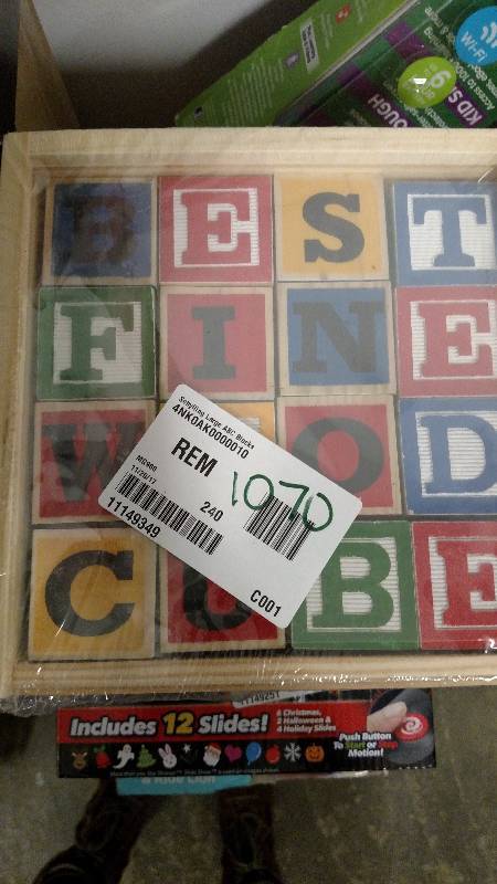 lot 1070 image: Schylling Large ABC Blocks