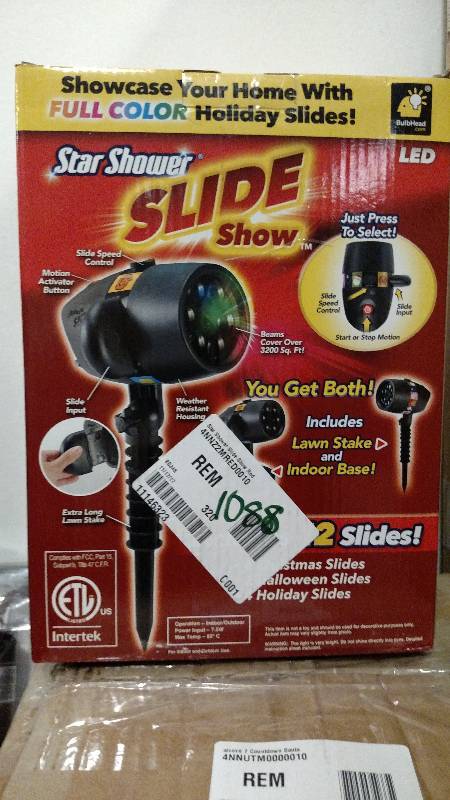 lot 1088 image: As Seen On TV Star Shower Slide Show Lights