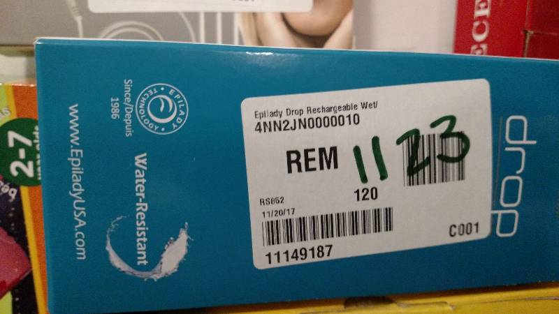 lot 1123 image: Epilady Drop Rechargeable WetDry Epilator
