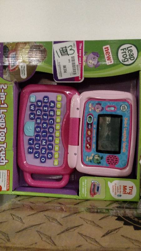 lot 1143 image: LeapFrog 2-in-1 LeapTop Touch - Pink