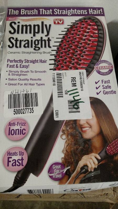 lot 1146 image: Simply Straight Ceramic Straightening Brush