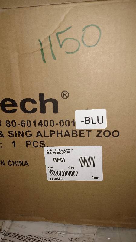 lot 1150 image: LeapFrog Spin & Sing Alphabet Zoo