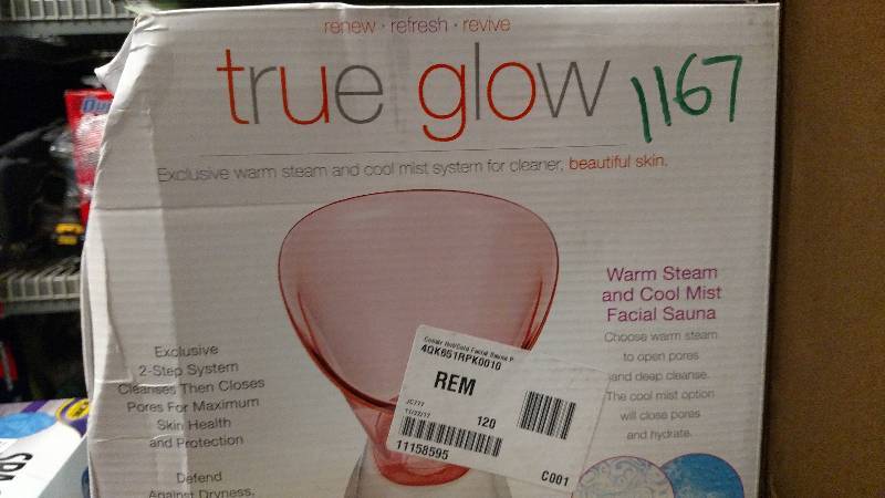 lot 1167 image: Conair True Glow HotCold Facial Sauna
