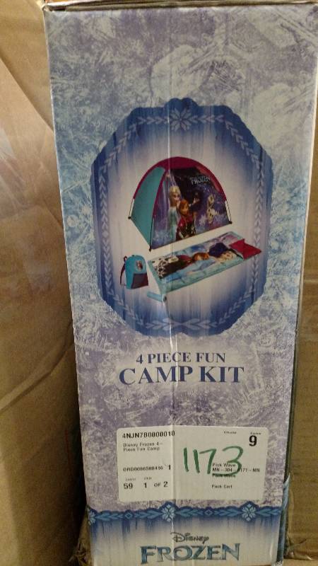 lot 1173 image: Disney Frozen 4-Piece Fun Camp Kit