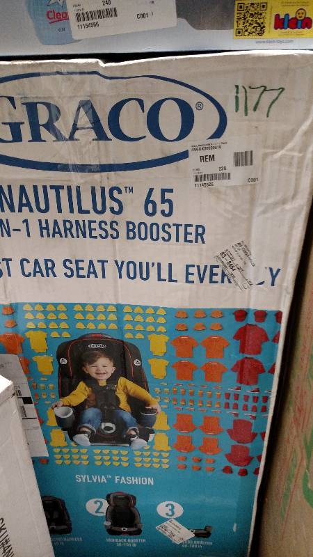 lot 1177 image: Graco Nautilus 65 3-in-1 Booster Car Seat - Sylvia