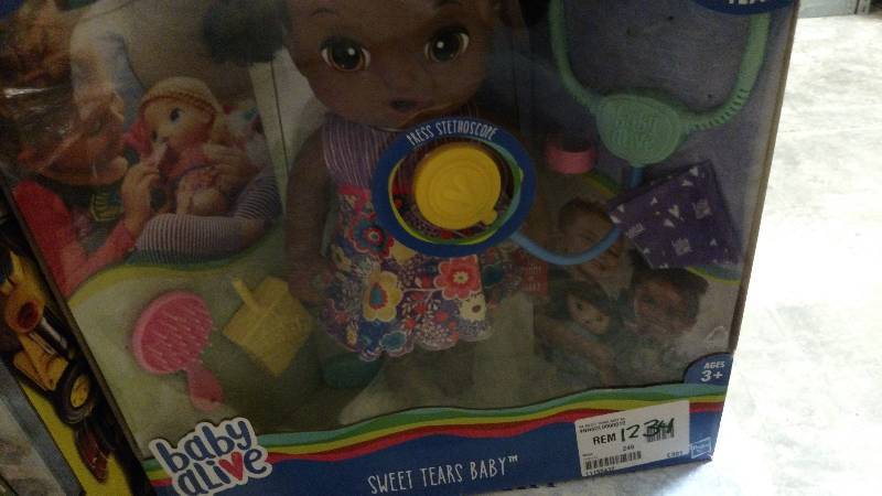lot 1234 image: Baby Alive Sweet Tears Baby Doll - African American