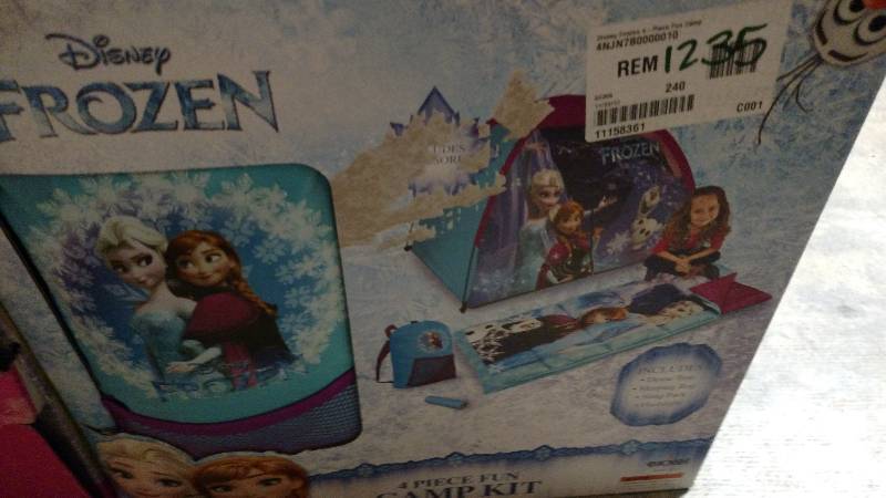 lot 1235 image: Disney Frozen 4-Piece Fun Camp Kit