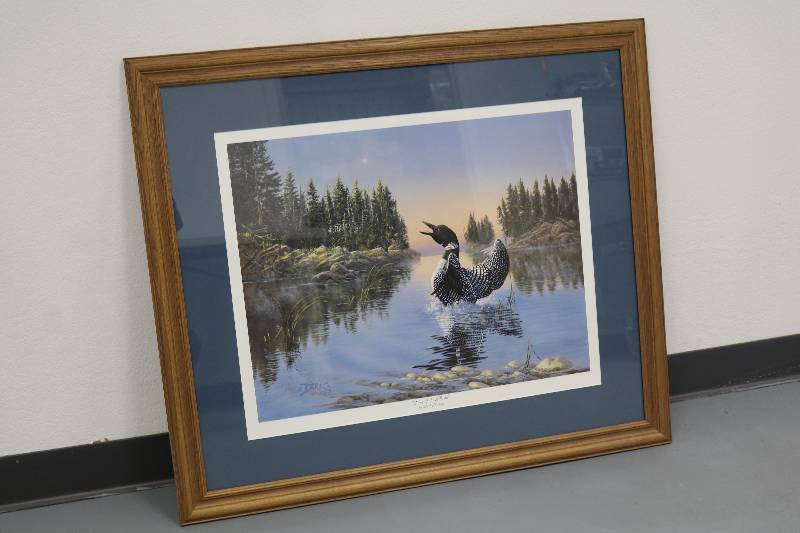 lot 116 image: Loon Landing Print