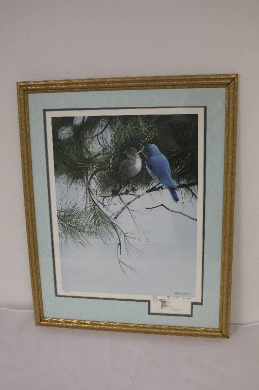 lot 119 image: Birds Print by Fernandez