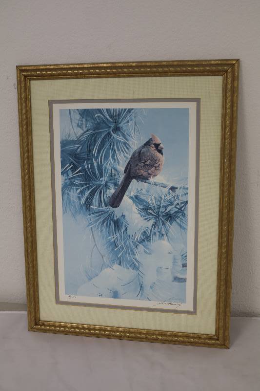 lot 121 image: Birds Print by Fernandez