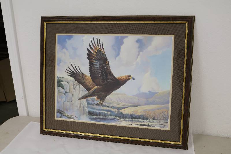 lot 122 image: Eagle in Flight Print