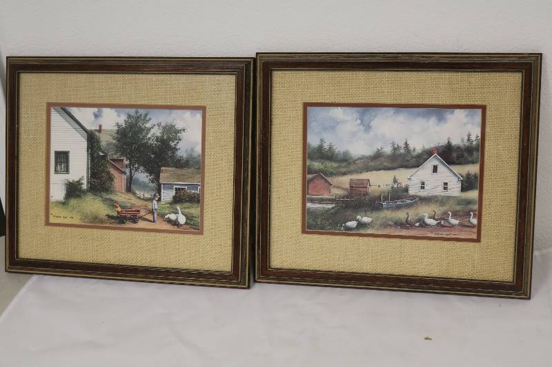 lot 132 image: Vintage Farmyard Prints