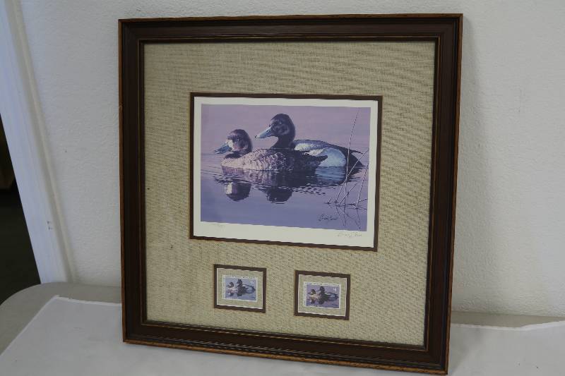 lot 136 image: 1986 Migratory Water Fowl StampPrint