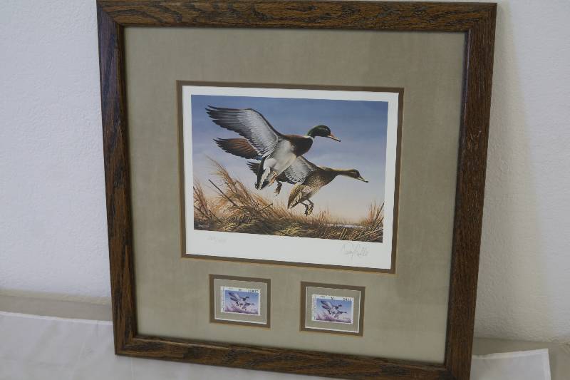 lot 139 image: Terrry Redlin Mallard & HenGame Stamps