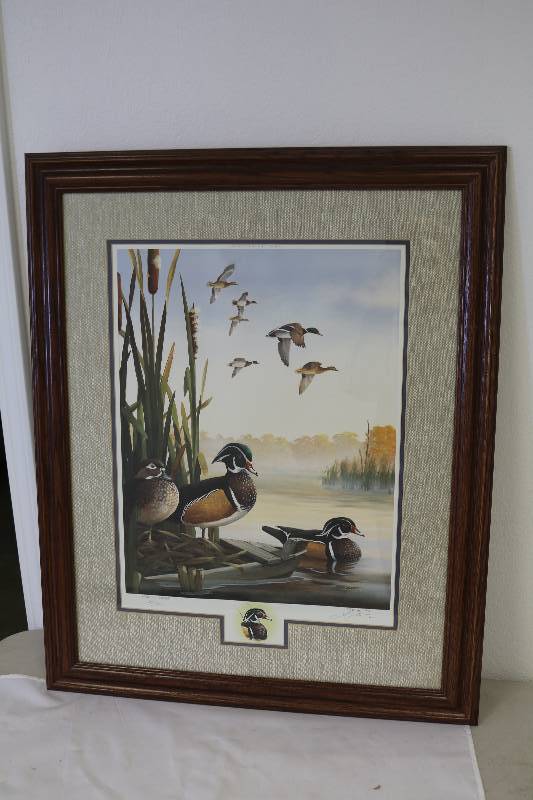 lot 150 image: Wood Duck Print