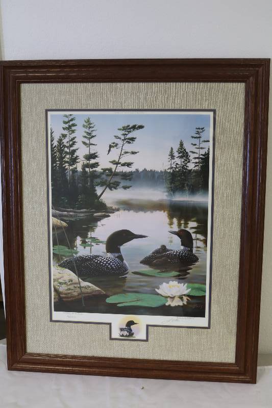 lot 160 image: Loons Print