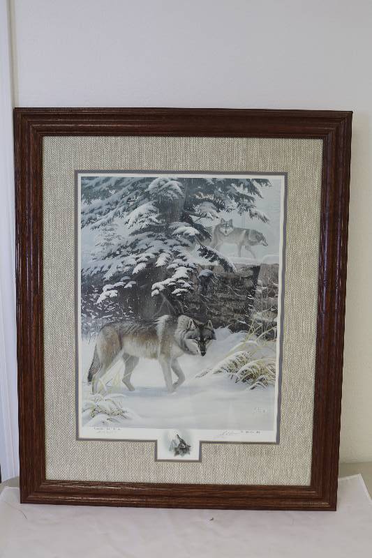 lot 161 image: Wolf Print
