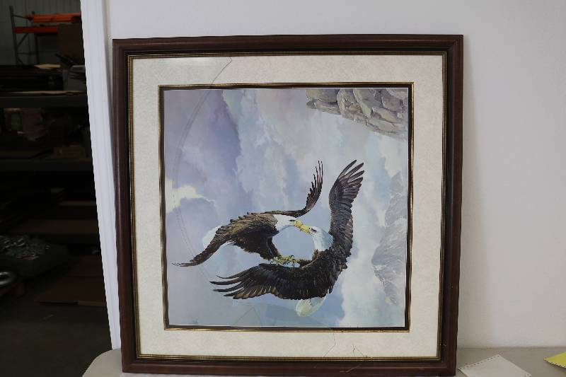 lot 171 image: Dueling Eagles Print