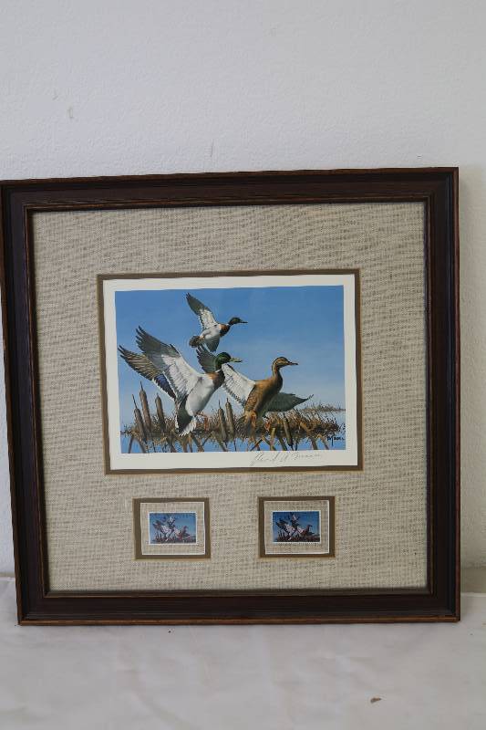 lot 174 image: Ducks Print