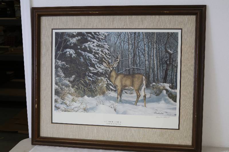 lot 180 image: Whitetail Deer Print