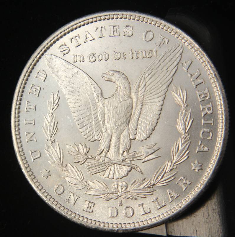 1879-S MORGAN SILVER DOLLAR BU-UNC