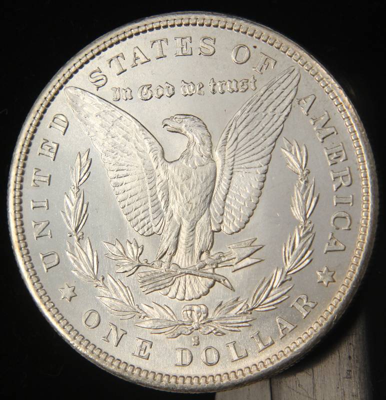 1880-S MORGAN SILVER DOLLAR BU-UNC