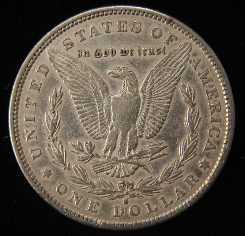1889-S MORGAN SILVER DOLLAR AU