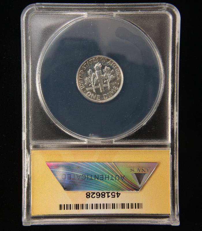 1955 PROOF ROOSEVELT SILVER DIME PF65 ANACS