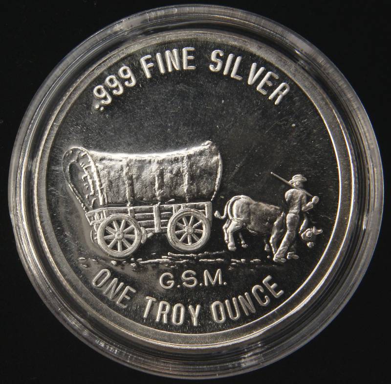 1 TROY OZ. .999 FINE SILVER PROSPECTOR GOLDEN STATE MINT IN AIRTITE