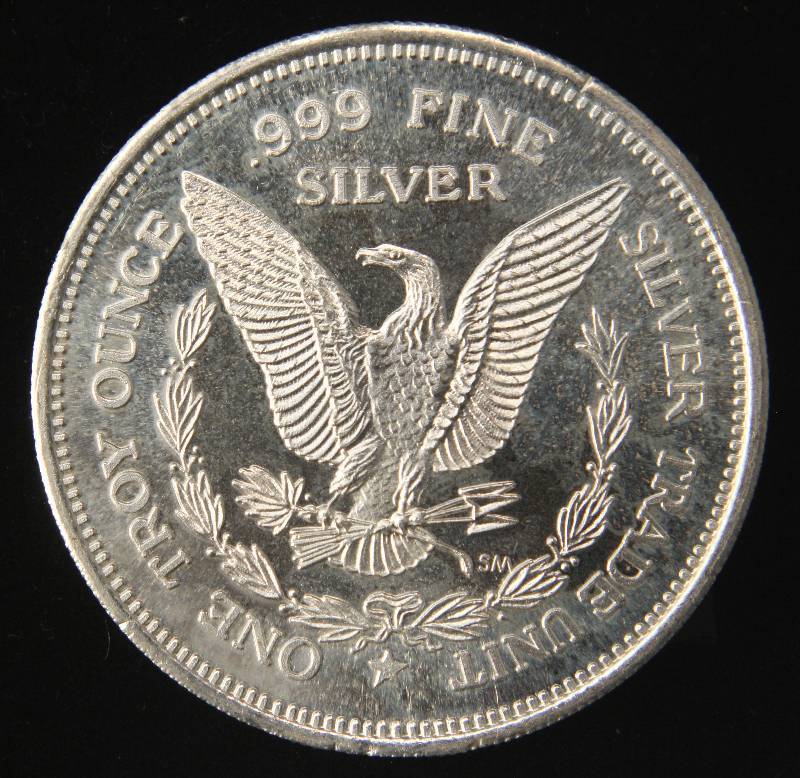 1 TROY OZ. .999 FINE SILVER MORGAN DOLLAR DESIGN