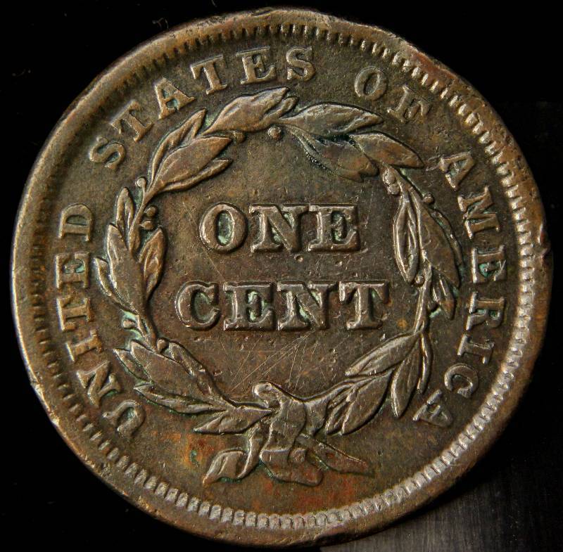 1841 BRAIDED HAIR LARGE CENT AU