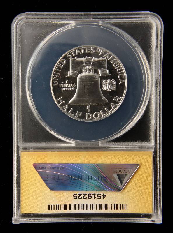 1961 PROOF FRANKLIN SILVER HALF DOLLAR PF67 ANACS