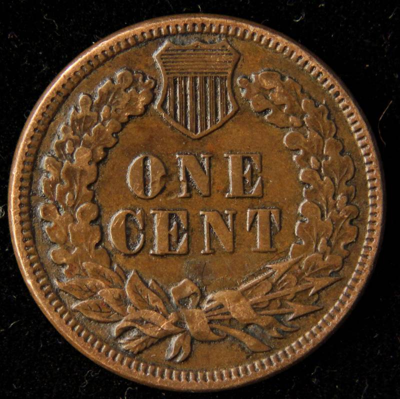 1885 INDIAN HEAD CENT AU