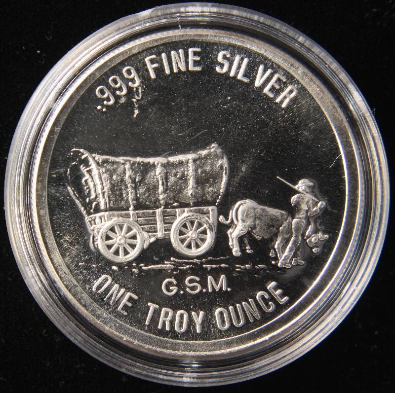 1 TROY OZ. .999 FINE SILVER PROSPECTOR GOLDEN STATE MINT IN AIRTITE