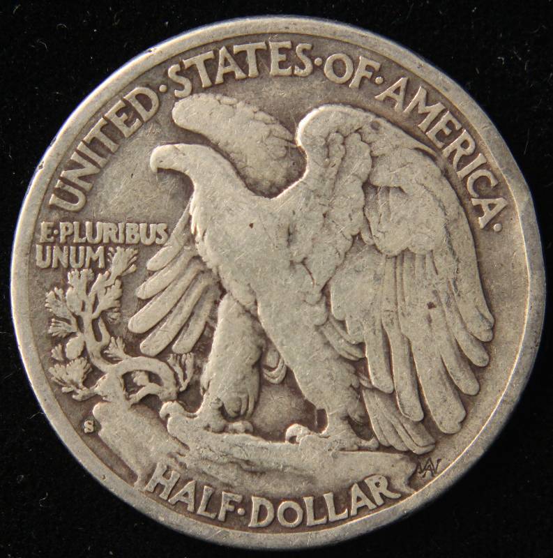 1928-S WALKING LIBERTY SILVER HALF DOLLAR