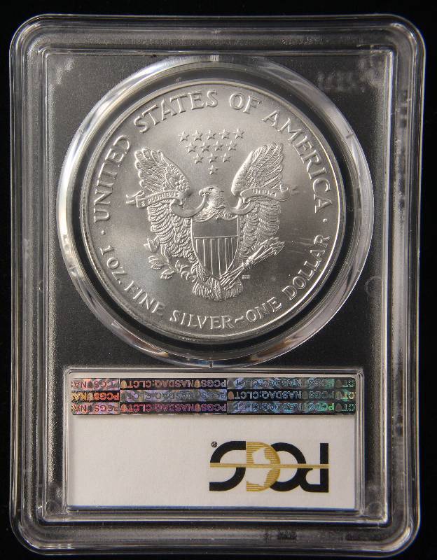 2002 AMERICAN SILVER EAGLE 1 TROY OZ. .999 FINE SILVER MS69 PCGS