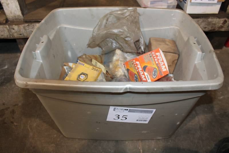 lot 35 image: Oil Filters - NAPA, Wix, Fram