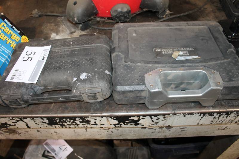 lot 55 image: Lot of (2) Tool Boxes w Sockets, Ratchets