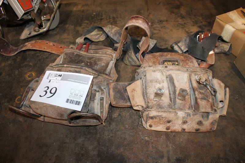 lot 39 image: Leather Tool Belts