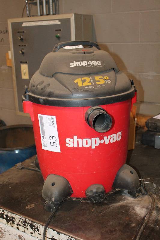 lot 53 image: Shop Vac 12-Gallon 5hp WetDry Utility Vac