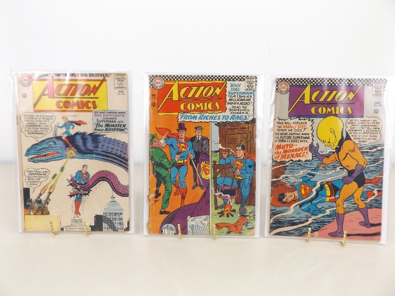 3 Silver Age DC Action Comics