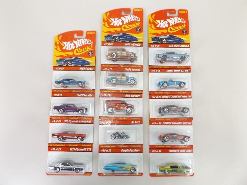 Lot of 14 NIB Hot Wheels Series 1 and 2 Classics