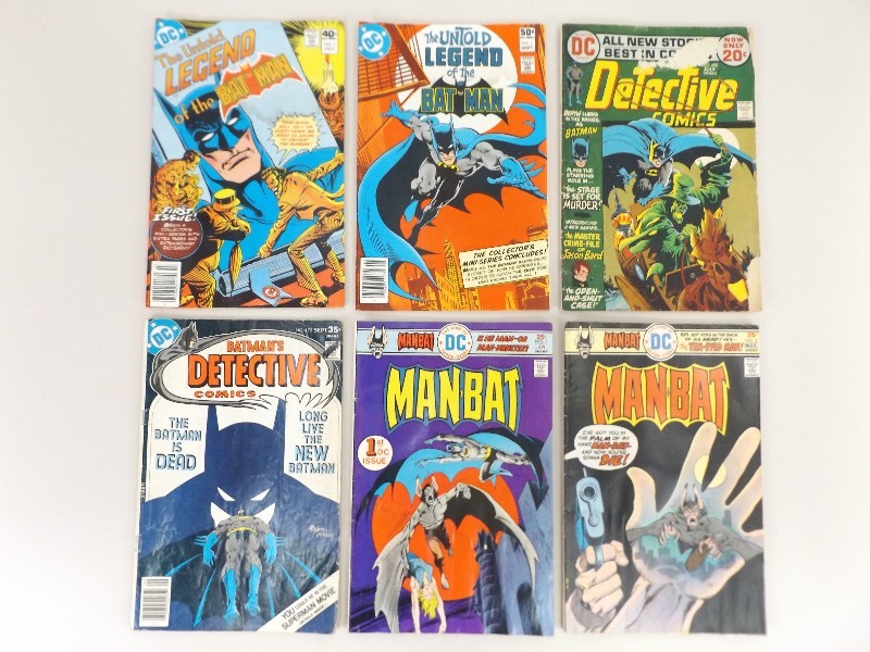 Lot of Vintage Misc Batman DC Comic Books