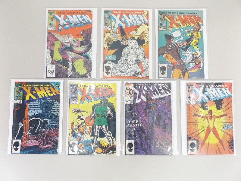 7 Vintage Marvel Uncanny X-Men Comic Books